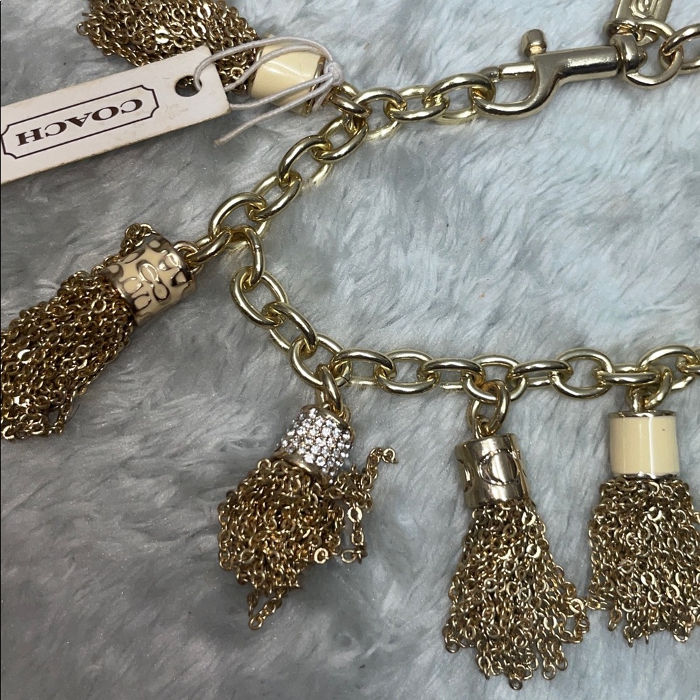 NWT Coach Tassel Charm Bracelet - Picture 7 of 8